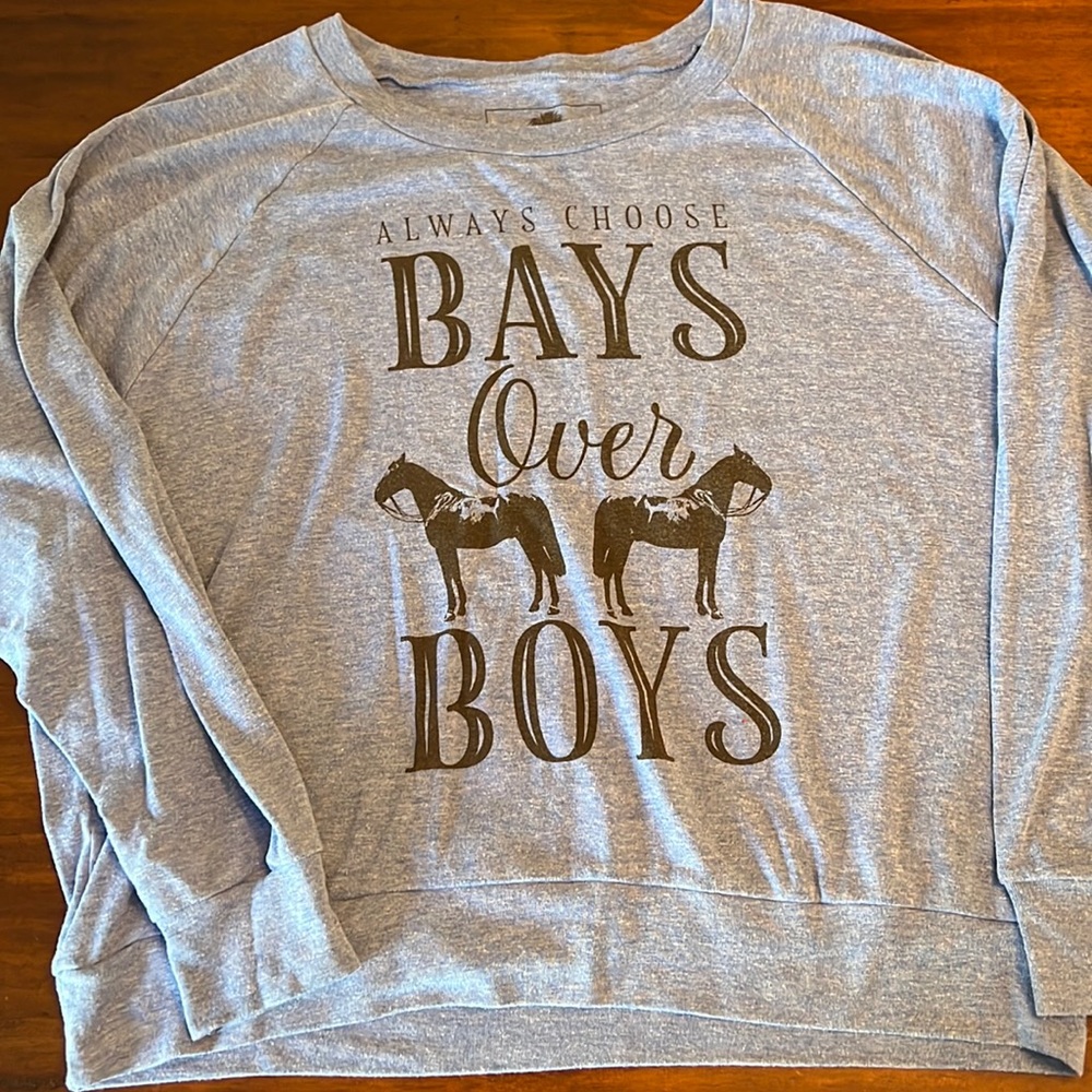 Women’s ONE HORSE screen print tee Large